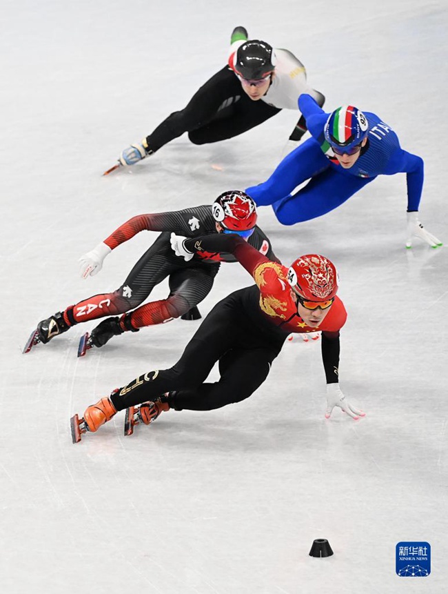 [올림픽] 중국 국가대표팀 첫 메달! 쇼트트랙 혼성 계주 금메달!