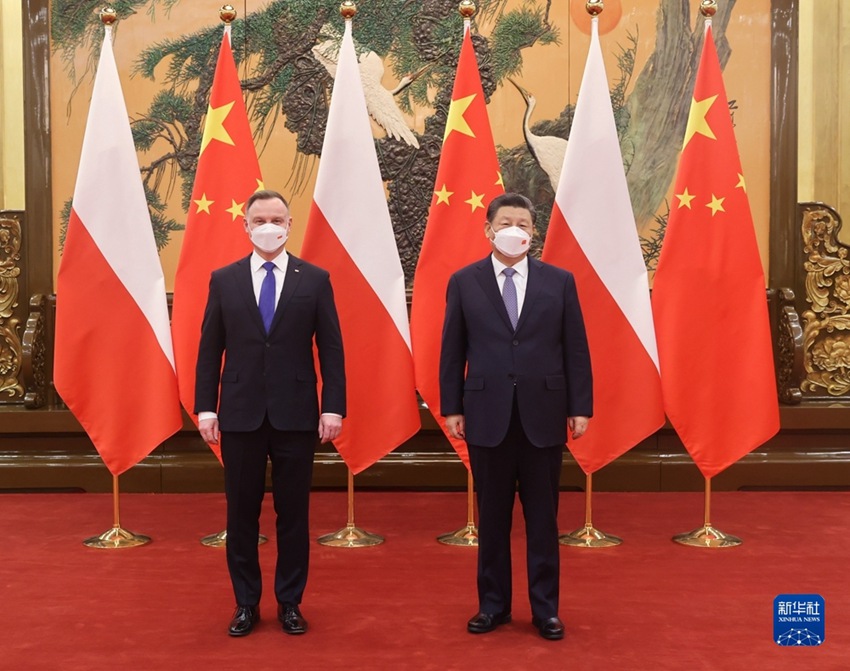 시진핑 주석, 안제이 두다 폴란드 대통령과 회담