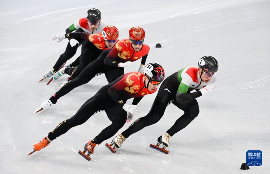 [올림픽] 쇼트트랙 남자1000m 결승전, 런쯔웨이 금메달 