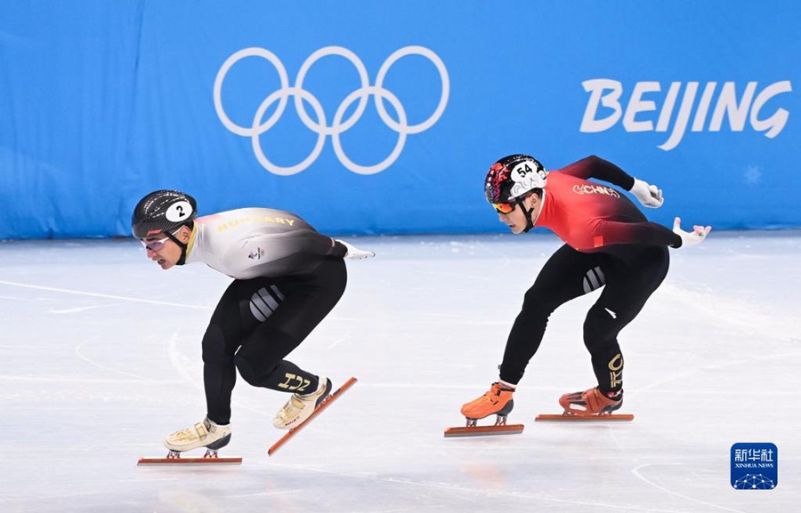 [올림픽] 쇼트트랙 남자1000m 결승전, 런쯔웨이 금메달 
