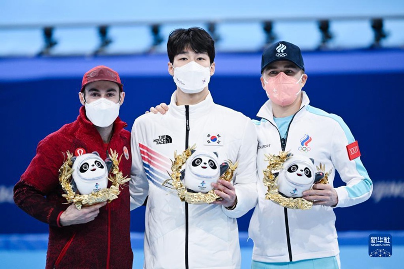 쇼트트랙 男 1500m 런쯔웨이 아쉬운 결승 진출 무산, 韩 황대헌 금메달 획득