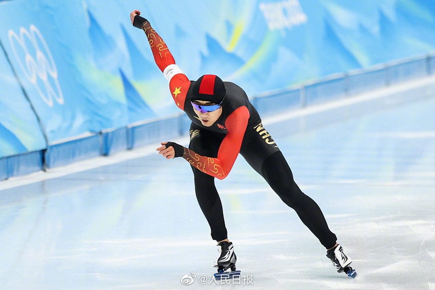 [올림픽] 스피드 스케이팅 男 500m 경기서 가오팅위 中 선수 금메달