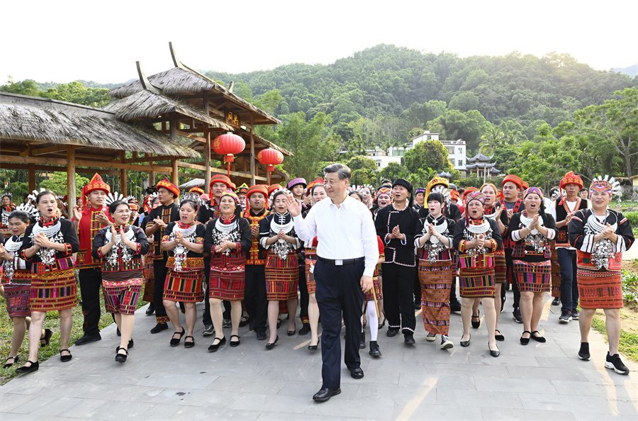 시진핑, 하이난 우즈산시 시찰