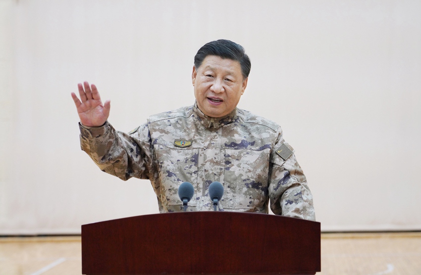 시진핑 주석, 군사위원회 합동작전지휘센터 시찰