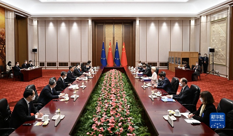 시진핑 주석, 폰데어라이엔 EU 집행위원장과 회동