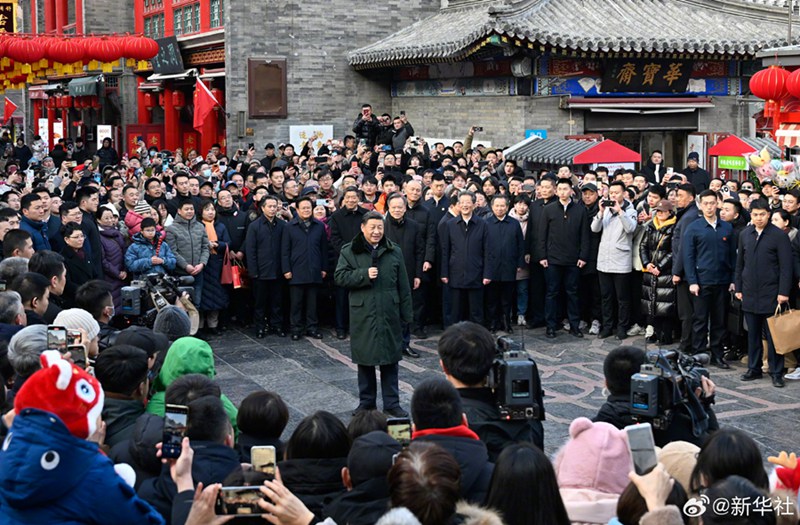 시진핑 주석, 춘제 앞두고 톈진 시찰…기층 간부들과 주민 위문