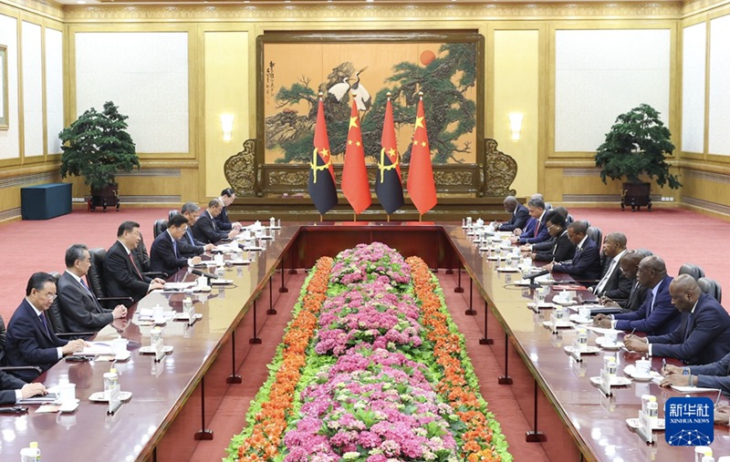 시진핑 주석, 주앙 로렌수 앙골라 대통령과 회담