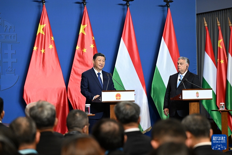 시진핑 주석, 오르반 헝가리 총리와 공동 기자회견