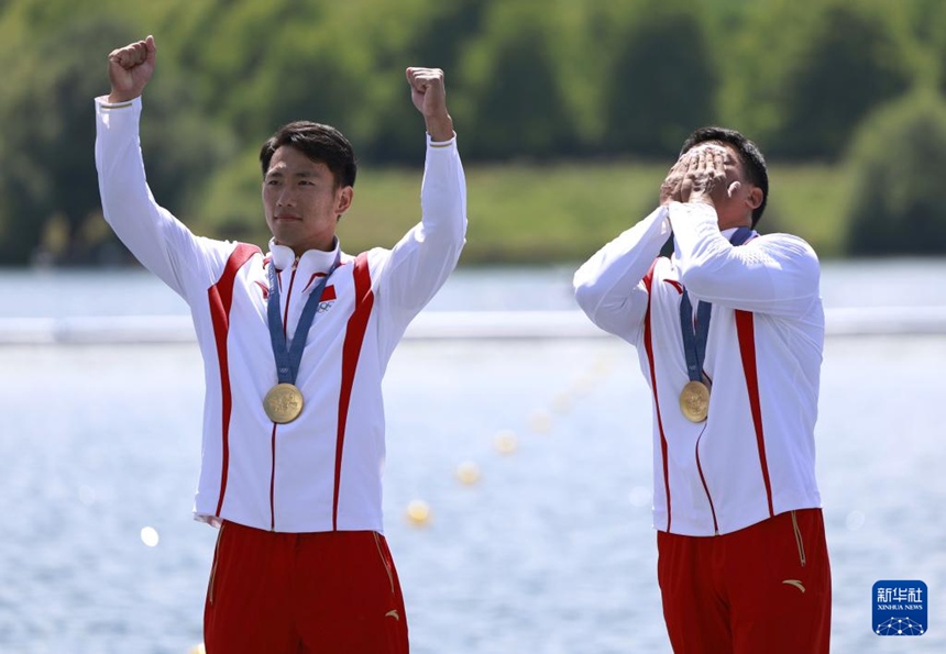 [파리올림픽] 中, 카누 스프린트 남자 2인승 500m 金메달