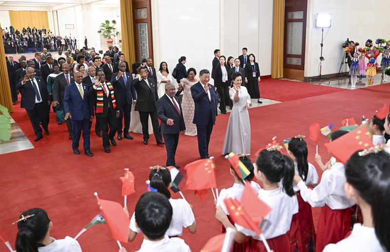 시진핑 주석 부부, FOCAC 베이징 정상회의 참석한 해외 귀빈 위한 환영 연회 열어