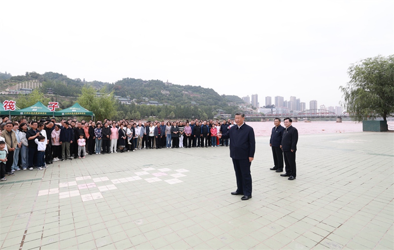 시진핑 주석, 간쑤성 시찰