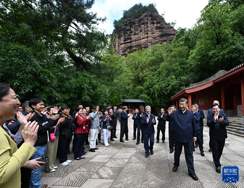 시진핑 주석, 간쑤성 시찰