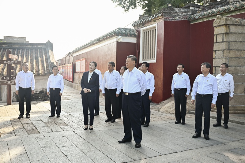 시진핑 총서기, 푸젠성 장저우시 시찰 나서