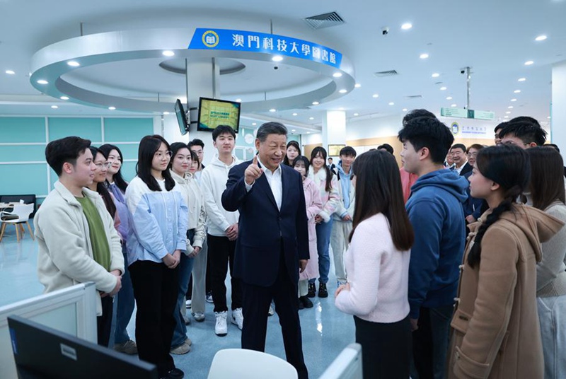 시진핑 주석, 마카오 과학기술대학교 시찰