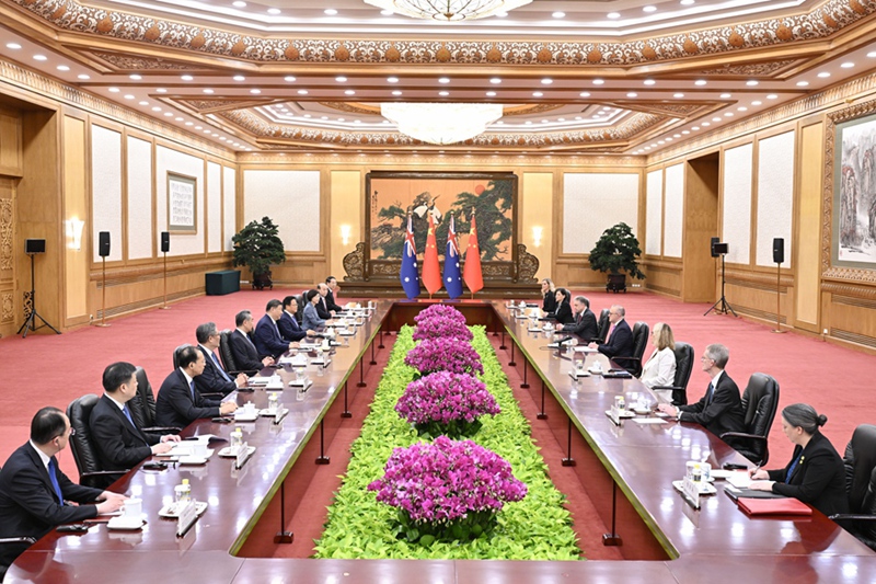 시진핑 주석, 앤서니 앨버니지 호주 총리 만나