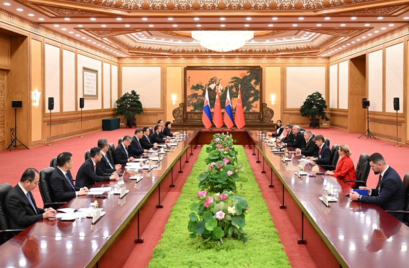 시진핑 주석, 로베르트 피초 슬로바키아 총리 회견