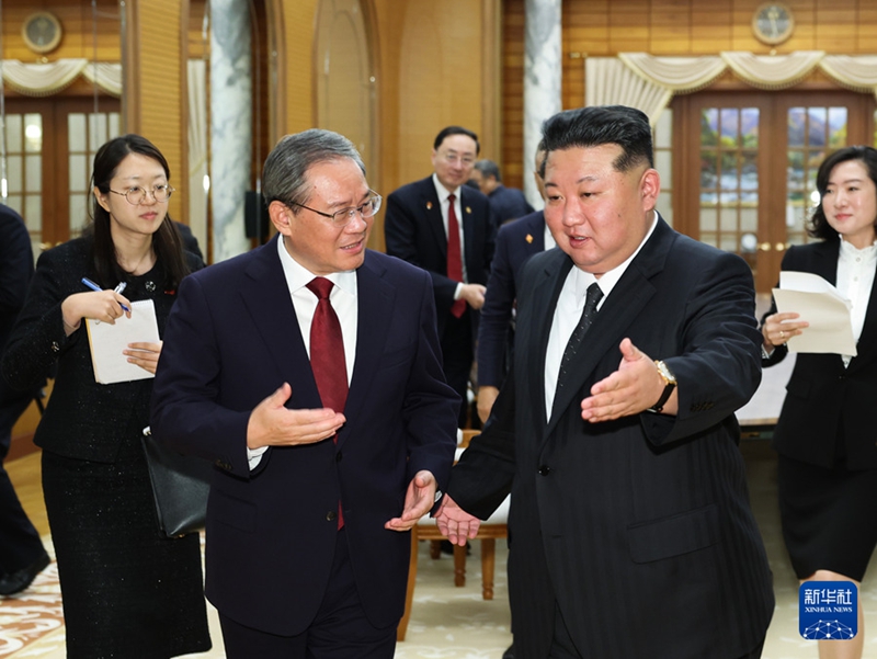 리창 총리, 김정은 조선 노동당 총서기 겸 국무위원장 회견