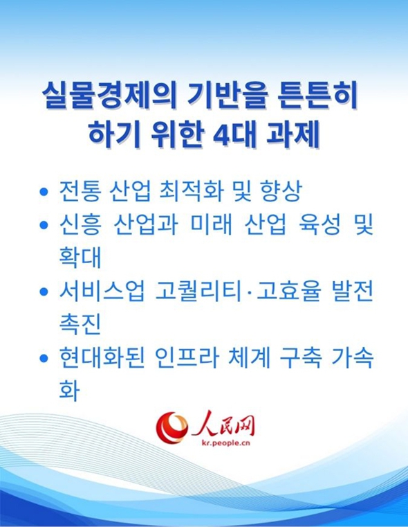 中 ‘15차 5개년 계획’의 최우선 과제는 실물경제의 기반 강화