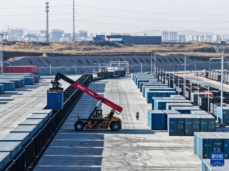 네이멍구 우란차부 중국-유럽 화물열차 집산센터, 누적 운행 1000편 돌파