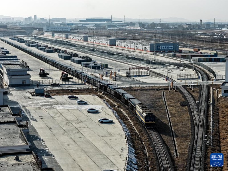 네이멍구 우란차부 중국-유럽 화물열차 집산센터, 누적 운행 1000편 돌파