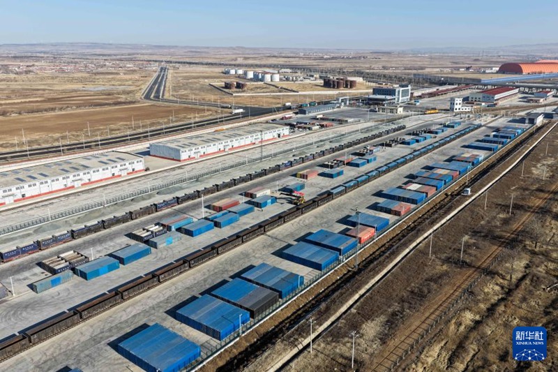 네이멍구 우란차부 중국-유럽 화물열차 집산센터, 누적 운행 1000편 돌파