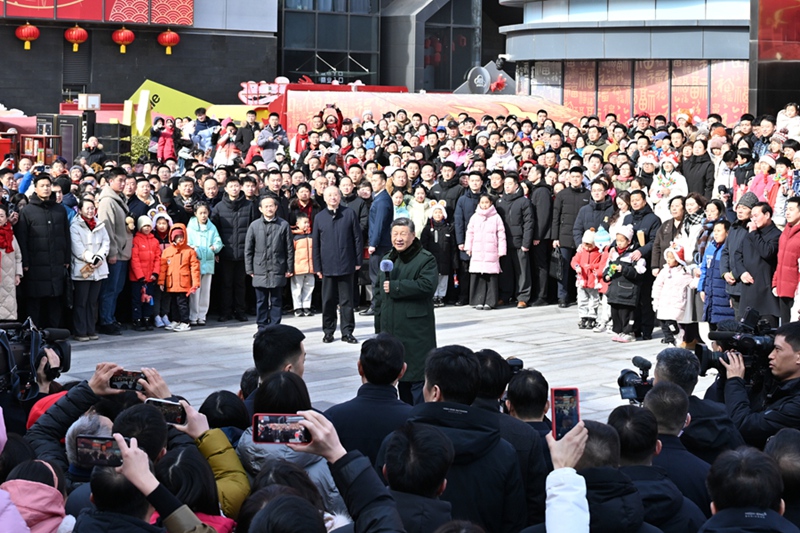 中 시진핑 주석, 춘절 앞두고 베이징 시찰