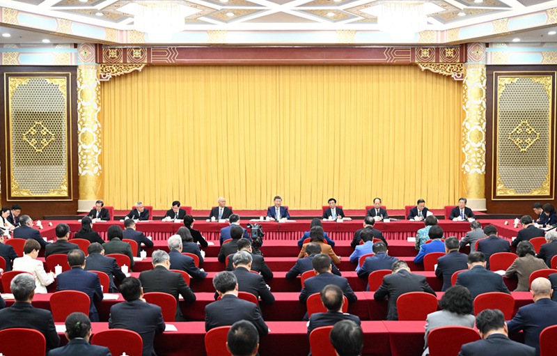 中 시진핑, 전국 정협 위원 만나