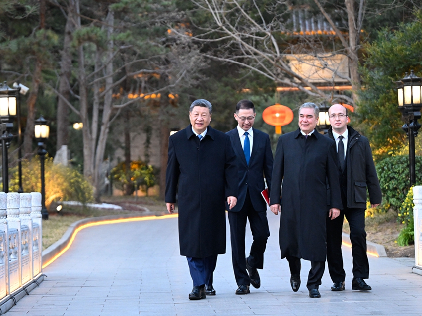 시진핑 주석, 투르크메니스탄 민족 지도자 겸 인민위원회 주석 접견