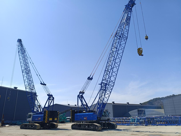 中企, 韓에 크롤러 기중기 대량 수출…현장 신뢰 얻다