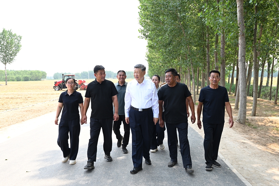 시진핑 주석, 산둥성 더저우시 시찰