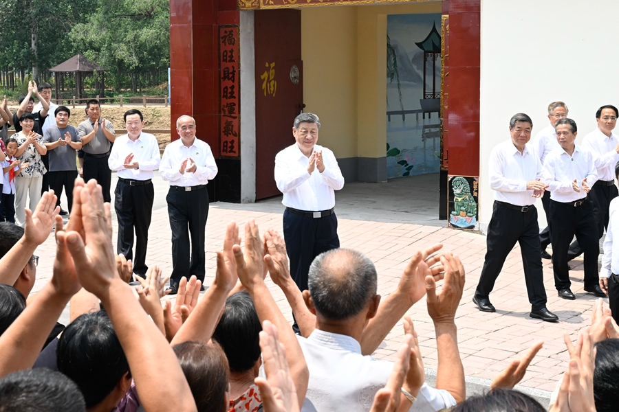 시진핑 주석, 산둥성 더저우시 시찰