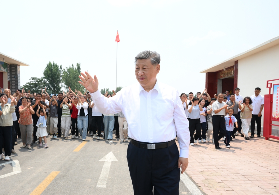 시진핑 주석, 산둥성 더저우시 시찰