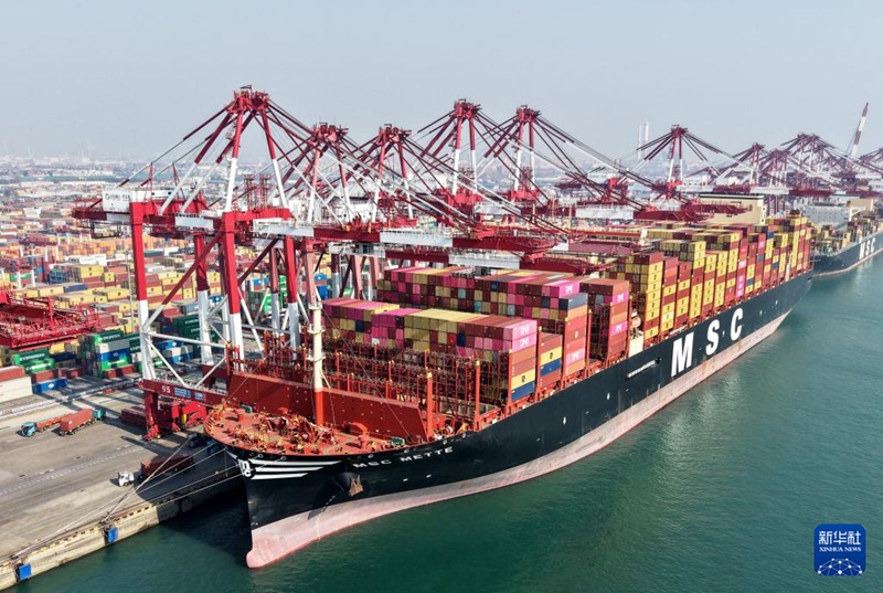 中 산둥항구 칭다오항, 춘제 연휴 특별 작업 전력 가동