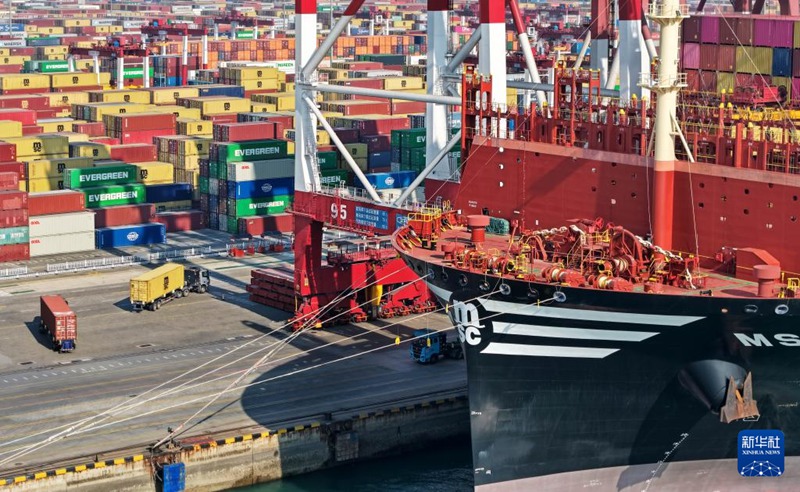 中 산둥항구 칭다오항, 춘제 연휴 특별 작업 전력 가동