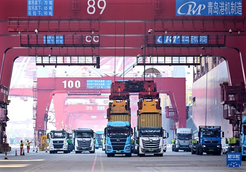 中 산둥항구 칭다오항, 춘제 연휴 특별 작업 전력 가동