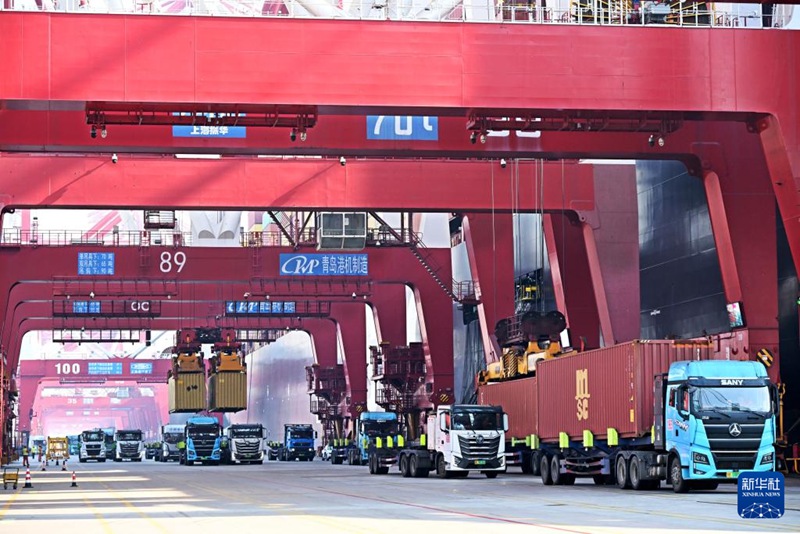 中 산둥항구 칭다오항, 춘제 연휴 특별 작업 전력 가동