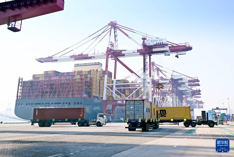 中 산둥항구 칭다오항, 춘제 연휴 특별 작업 전력 가동