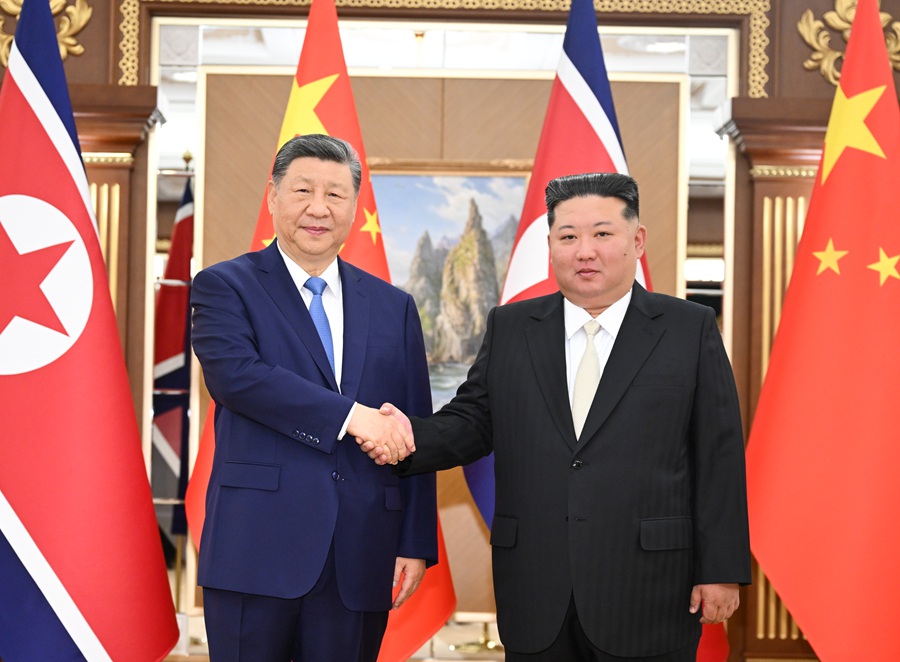 시진핑, 김정은과 회담...“전통 우의에 새로운 시대적 함의 불어넣자”