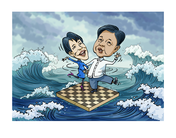 [만평] 일본-필리핀 밀착은 ‘위험한 2인무’