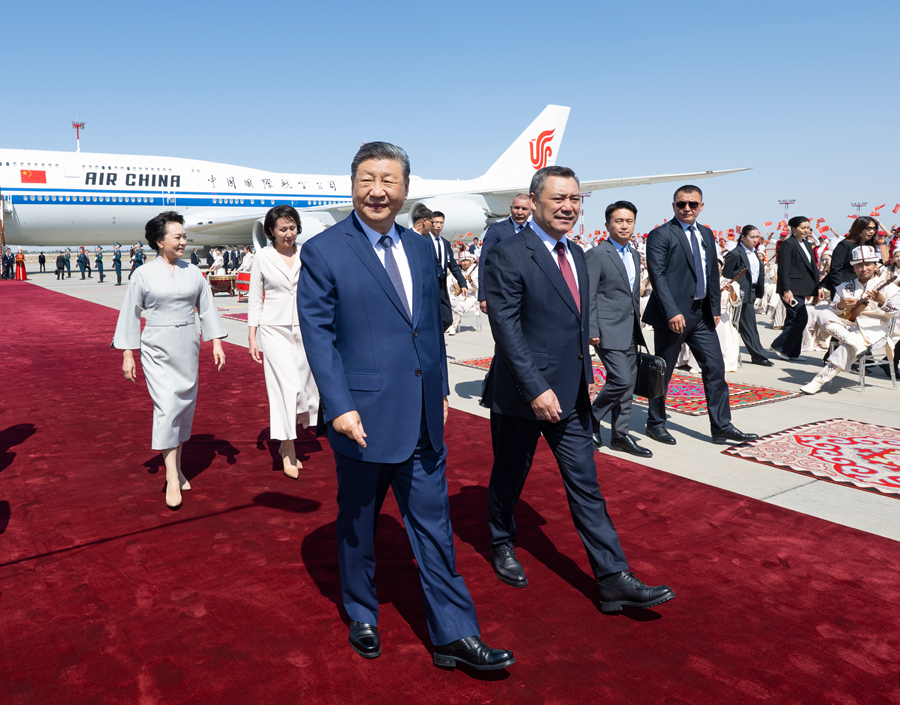 시진핑 주석, 비슈케크 도착…2026 SCO 정상회의 참석 및 키르기스스탄 국빈방문